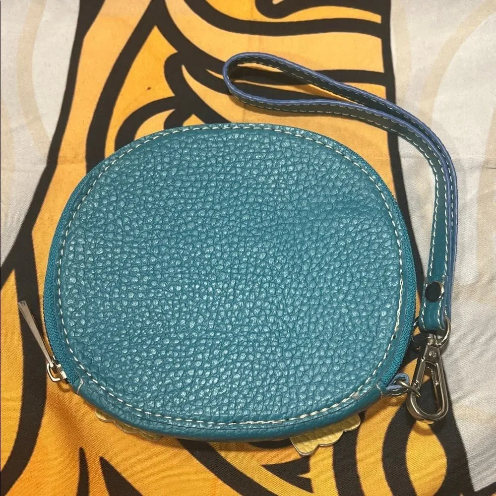 Penguin Design Blue Wristlet Clutch